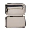 Cosmetic Bags Cases Custom Name Pebble Leather Medium Travel Jewelry Box Foil Embossed Storage Bag Stud Necklace 231212
