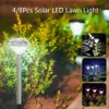 4 8 pçs em forma de diamante solar led gramado luz mudança de cor ao ar livre quintal jardim luzes à terra lâmpada branco quente rgb lamps3202