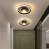 Ceiling Lights Modern Led For Hall Entrance Balcony Round Black Gold Shape Iron Lighting Drop Plafonnier Luminaria325A