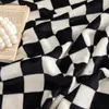 البطانيات Ins Checkerboard بطانية كلاسيكية بلود أريكة الربيع والصيف مكيف مكيف المكتب غفوة شال 231211