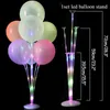 10PC Party Decoration LED balloon pillar with luminous string wedding home decoration adult birthday party decoration children's balloon gift ball 231212