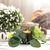 Dekorativa blommor 2 PCS Candlestick Garland Eucalyptus ringer godis jul eller kransar för pelare Silk Flower Artificial Leaf Party