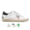 Scarpe classiche di design in oro Super Star Brand Men Casual Do Old Dirty Luxury Women Sneakers Italia Sneakers in pelle bianca in pelle bianca Nappa Pink Silver Tab Stars Mocaurs