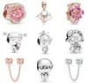 New Popular 925 Sterling Silver Silver/Pink/Rose Gold Perfect Home Sparkling Flowers DIY Beads for Original Charm Bracelet Jewelry Fashion Accessory2386990