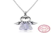 Pendant Necklaces Guardian Angel 2 Color Crystal From rovskis Maxi Necklace Collier Wholesale Fashion Jewelry Name Bead4016715