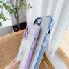 Card Slot Phone Cases For iPhone 12 11 Pro Max Xs Xr 7 8 Plus Candy Color Bumper Shockproof Clear Back Cover Camera protector