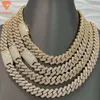 Lifeng Jewelry Accept Customized Hip Hop Bling Vvs Moissanite Cuban Chain Necklace Iced Out Diamond