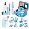 Beauty Fashion Girl låtsas Play Make Up Toy Simulation Cosmetic Makeup Set Princess House Kids Education Toys Presents for Girls Children 231211