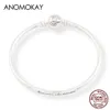 Anomokay Yeni 100% 925 STERLING Gümüş Sevimli Küçük Aslan Bangles Bilezikler Çocuklar İçin Moda Doğum Günü Hediyesi Gümüş Takı Lj2022274o