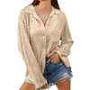 Women's Blouses Long Sleeve Fashionable Sequin Lapel Solid Color Casual Women Tops Button Down Tunics For Shirts