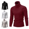 Herrenpullover, trendiger Strickpullover, warm, bequem, schmal geschnitten, Rollkragenpullover für Herren