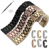 İzle Bantlar 14 16 17 18 19 20 21 22 23 24mm Universal Watchband Bant Örgü Katı Paslanmaz Çelik Strap Bilek Kemeri Bilezik