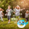 Bath Toys Flog Shape Bubble Maszyna Bubble Automatyczna Bubble Bubble Dmuchawa z muzyką Summer Outdoor Soap Bubbles Toys Party Birthday Gifts Akcesoria Q231212