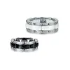 Новое поступление, брендовый ювелирный бутик, высокое качество, женское кольцо, черно-белое керамическое кольцо с бриллиантом, кольцо с хвостом, ювелирные изделия309J
