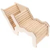 Autres fournitures pour animaux de compagnie Hamster Hideout Toy Cachette Maison en bois Cage en bois Guinée Échelle Animaux Plate-forme de couchage Escalade Jouets Accessoires Hut Bath 231211