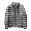 Doudoune légère Doudoune hors saison pour homme Col montant décontracté Tout-match Manteau d'hiver à capuche Veste d'hiver Men CoatsL231209