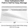 Gift Wrap Irregular White Dot Clear Cellophane Film Roll Flower Bouquet Baskets Wrapping Paper Arts Crafts 231211