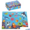 100 pièces Puzzle en bois enfants dessin animé Puzzles bébé apprentissage éducatif jouets interactifs pour enfants cadeaux de Noël Drop De Dhu1A