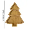 Decorative Plates Cutting Board Christmas Tree Shaped Charcuterie Restaurant Dessert Boards Wooden Tray for Food Appetizers Desserts Snacks Sushi 231212