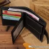 Fashion Short Wallet Men Gentune en cuir en cuir Hasp Hasp Classic Mens portefeuilles O18 Posses de créateurs de haute qualité pour Male2030