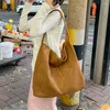 Avondtassen Dames Werk Tote Bag Grote Capaciteit Schoudertas Mode Tweed Stof Casual Handtas Voor Dagelijks Kantoorgebruik Effen Kleur