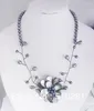 Choker Fashion Style Peacock Freshwater Pearl Shell Flowry Jewelry Naszyjnik 20 ”