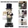 Toilet Paper Holders Butler With Roll Holder Resin Ornament For Bathroom Super Cute In Stock 220924 Drop Delivery Home Garden Bath Ha Dh5Is