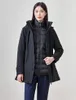 Veste à bas de longueur avec une doublure intérieure détachable pour hommes et femmes, vêtements de travail imperméables, vêtements d'hiver d'affaires, un manteau, trois en un manteau