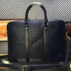 CLASSIC EPI water ripple black Genuine leather handbags briefcase mens business bags branded Design EXPLORER business shoulder bag268V