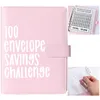 Hurtownia 100 Koperty Wyzwanie 100 dni Para Wyzwanie Oszczędzanie pieniędzy oszczędności Straż strony ręczna księga