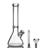 Hookahs tjocka glasbongar 9mm bägare vatten bong hög 35 cm med elefantfog supertunga återvinning dab riggar zz