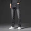 Jeans da uomo 2023 Autunno Business Casual Denim Gamba dritta Classici da uomo Antracite Stretch Slim Fit Jeans Pantaloni Pantaloni di marca maschile Q231212