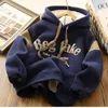 Felpe con cappuccio Felpe imbottite Felpa spessa Cappotto Invernale Abbigliamento per bambini grandi Felpa con cappuccio calda Neonati maschi Ragazze Stampa lettera Pullover con cappuccio Magliette casual 4-12 anni 231212