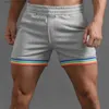 Shorts maschile 2023 Short patchwork maschile pantaloncini da ginnastica casual pantaloni a colori solidi ginocchini S-4xl Leisure Fitness L231212