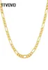 TTVOVO Men Chain Necklace For Pendant Gold Tone 5mm-6mm Bredd Kubansk trottoarkant Miami Figaro Link Chain Punk Rock Hip Hop Jewelry 2010138844806