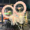 10pc Dekoracja imprezowa świetlna przezroczysta fala balonowa festiwal DIY LED LED Rose Rose Rose Balloon Party Dekoracja Dekoracja dziecięcy 231212