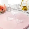 Wine Glasses 30pcs 145ml Disposable Plastic Heartshaped Dessert Cup Dish Cake Jelly Pudding Cups Party Kitchen Accessories 231212