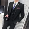 Costumes masculins Blazers VILLIER LIBRE 3 pièces Business Business Formal Set Prom Wedding Slim Fit Male Tuxedo Suit 5xl