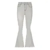 Jeans da donna Gyaru Fashion Star stampato elastico stretto per le donne 2023 pantaloni in denim a vita alta sexy anni '90 anni 2000 estetica