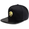 Mężczyźni Kobiety Nit Lion Głowa Czaszka Słońce Baseball Cap Summer Sport Sunshreen Hip Hop punk regulowane bawełniane płaskie czapki p53 220527258h