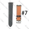 أشرطة مصممة Watchbands Band 42mm 38mm 40mm 44mm Iwatch 2 3 4 5 Bands Leather Strap Strap Strapes Stripes