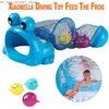 Bath Toys Summer Diving Training Toys Feed The Frog Game The Bottom Feeder Underwater Swimming Pool Dive Toys Bath Toys for Boys and Girls Q231211