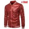 Herrenjacken Männer Männlich Pailletten Stilvolle Dünne Langarm Baseball Jacke Mantel Reißverschluss Mantel Hochzeit Party Jacke Smoking Anzug Mantel Nachtclubwear 231211