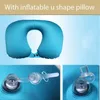 Bed Rails Longdistance Travel Sleeping Bed Airplane High Speed Rail For Baby Kids Adult With 3 Inflatable Pedal 1 U Shape Inflate Pillow 231211