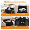 kennels pens Grand lit pour chien canapé moelleux chiens maison pour animaux de compagnie canapé tapis longue peluche chaude chenil animal chat chiot coussin lavable couverture canapé couverture 231212