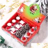 Świece Bożego Narodzenia zapach- świeca 12pcs/paczka bezdymna Santa Snowman Difting Tree Design Design Xmas Motif New Year Candles Fy5495 Dr Dhupg