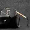 Lunettes de soleil Vintage Steampunk Hommes Femmes Rétro Marque Lunettes de Soleil Mâle Femelle Miroir Créateur De Mode Métal Rond Nuances OculosSungla189z