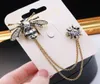 Designer Broches mignonnes Broches Broches Bijoux Animaux Formes Animal Crystal Green Email Brooch Pins pour femmes Men039S COLLAR COLLAR 2203085D3637029