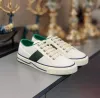 Tennis 1977 Canvas schoen Casual sneakers Luxe ontwerpers Damesschoen Italië Groen en rood Web Streep Rubberen zool Stretch Katoen Lage Top Heren Sneakers