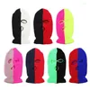 Berets Outdoor Winter Neck Guard Hat 3-hole Knit Anti-terrorist Cool For Head Mask Ther